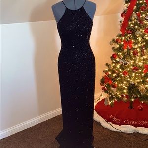Black sequins gown